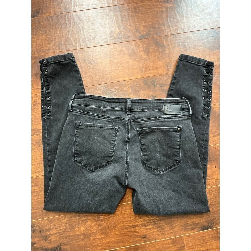 Womens Black Mavi Alexa Ankle Mid Rise Skinny Jeans Size 30 - Picture 7 of 8